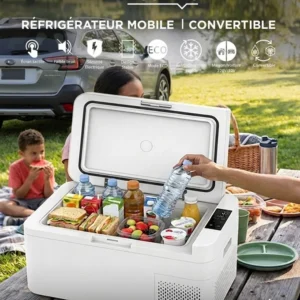 Réfrigérateur de voiture convertible CRISTOR 18L – Numérique